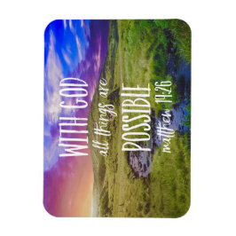 Alle dingen zijn Mogelijke Bijbelversie-scripts Magneet