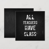 ALLE DOCENTEN HEBBEN KLAS Ansichtkaart (Voorkant / Achterkant)