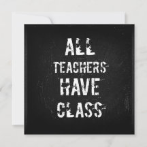 ALLE DOCENTEN HEBBEN KLAS Ansichtkaart