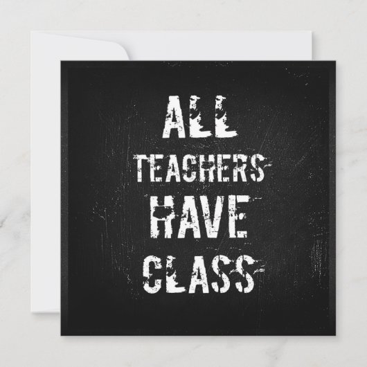 ALLE DOCENTEN HEBBEN KLAS Ansichtkaart (Voorkant)
