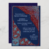 Alle doelstellingen | Art Deco Blue en Red Kaart (Voorkant / Achterkant)