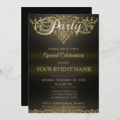 Alle doelstellingen | Goud sierlijk Kaart (Voorkant / Achterkant)