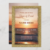 Alle doelstellingen | Goud zand/zonneset Kaart (Voorkant / Achterkant)