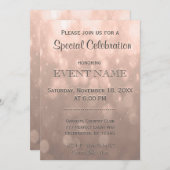 Alle doelstellingen | Peach Bokeh Kaart (Voorkant / Achterkant)