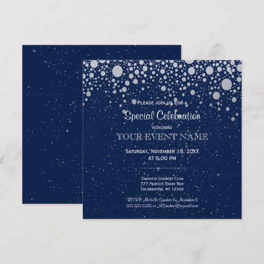 Alle doelstellingen | Sterrennacht Bubble Stars Kaart (Voorkant / Achterkant)