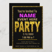 Alle doelstellingen | Uitnodiging | Glam (Voorkant / Achterkant)