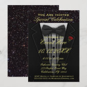 Alle doelstellingen | Uitnodiging voor Tuxedo (Voorkant / Achterkant)