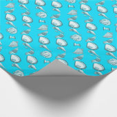 Alle door de hand getekende schuifbalken cadeaupapier (Hoek)