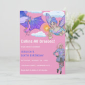 Alle dragons op de geboorte van kinderen kaart (Staand voorkant)