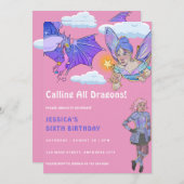 Alle dragons op de geboorte van kinderen kaart (Voorkant / Achterkant)