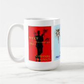 Alle drie de boekomslagen hebben een gemeenschappe koffiemok (Links)