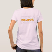 Alle drie de fietsers vrij t-shirt (Achterkant)