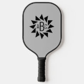 Alle driewielige geometrische driehoeken met een L Pickleball Paddle (Achterkant)