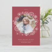 Alle drijfmest | Enkele foto Feestdagenkaart (Staand voorkant)