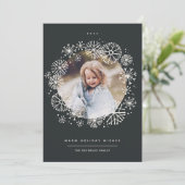 Alle drijfmest | Enkele foto Feestdagenkaart (Staand voorkant)