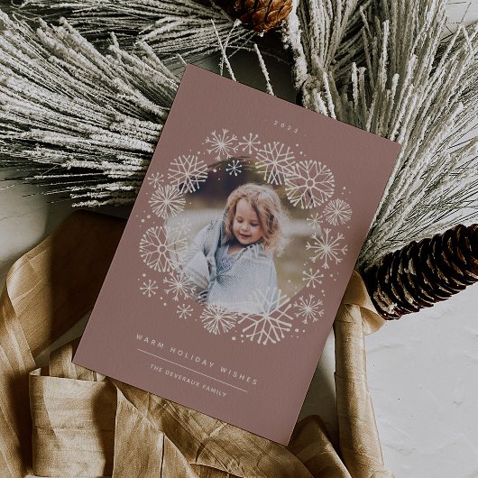 Alle drijfmest | Enkele foto Feestdagenkaart