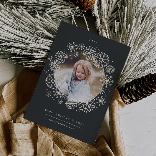 Alle drijfmest | Enkele foto Feestdagenkaart