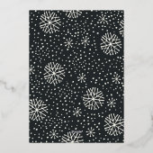 Alle drijfmest | Single Photo Silver Folie Feestdagenkaart (Achterkant)