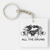 Alle drums Drummer Sleutelhanger (voorkant)