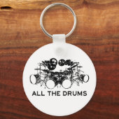 Alle drums Drummer Sleutelhanger (Achterkant)