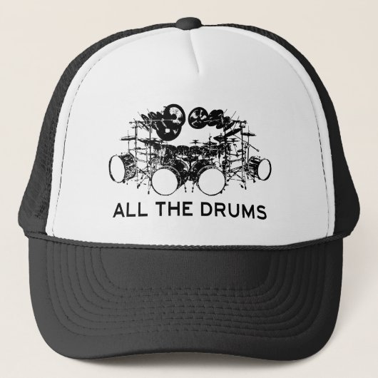 Alle drums Drummer Trucker Pet (Voorkant)