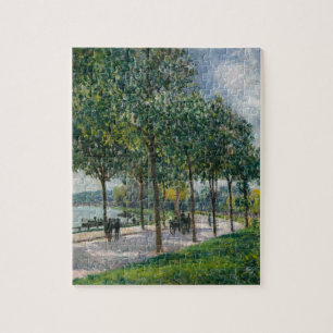 Allé e van Chestnut Trees - Alfred Sisley Legpuzzel