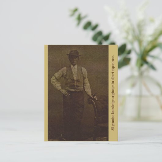 Alle echte kennis is afkomstig uit Direct... Briefkaart (Staand voorkant)