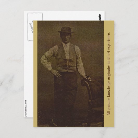 Alle echte kennis is afkomstig uit Direct... Briefkaart (Voorkant / Achterkant)