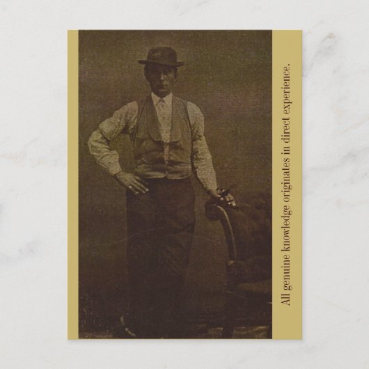 Alle echte kennis is afkomstig uit Direct... Briefkaart (Voorkant)