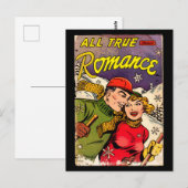 Alle echte Romance #3 -  stripboek Briefkaart (Voorkant / Achterkant)