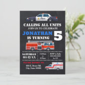 Alle eenheden roepen op elke leeftijd verjaardag kaart (Staand voorkant)