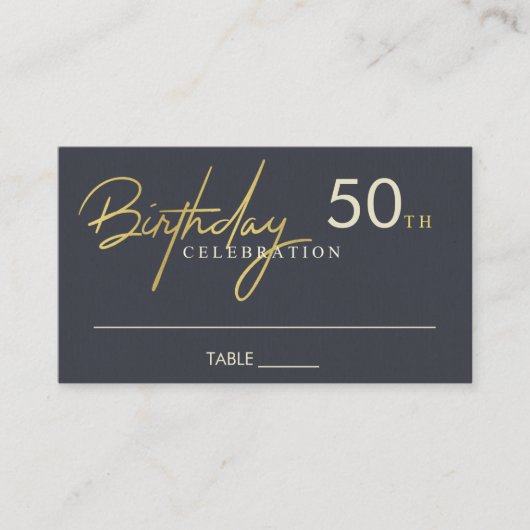 ALLE EENVOUDIGE LEEFTIJDSGEBEURTENISSEN, GOLD BIRT VISITEKAARTJE (Voorkant)