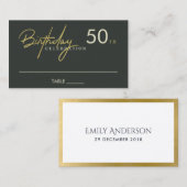 ALLE EENVOUDIGE, ZWARTE, GOUDE, MEESTAL PLAATSKAAR VISITEKAARTJE (Voorkant / Achterkant)