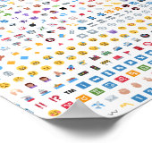 Alle emoties van Twitter op dit poster (Hoek)