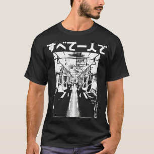 Alle enige Japanse metro Yamanote Lijn naar Hiraga T-shirt