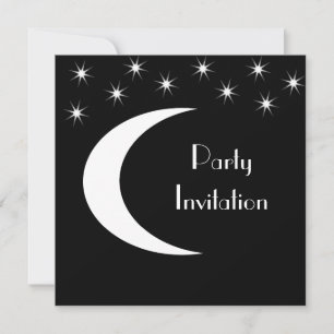 Alle evenementen Black & White Moon Stars Party Kaart