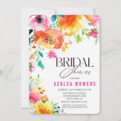 Alle Evenementen Bloemen Waterverf Uitnodiging (Voorkant)