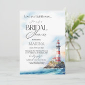 ALLE EVENEMENTEN Vuurtoren Nautische Waterverf Kaart (Staand voorkant)