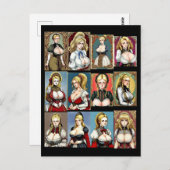 Alle Faire Maidens Briefkaart (Voorkant / Achterkant)