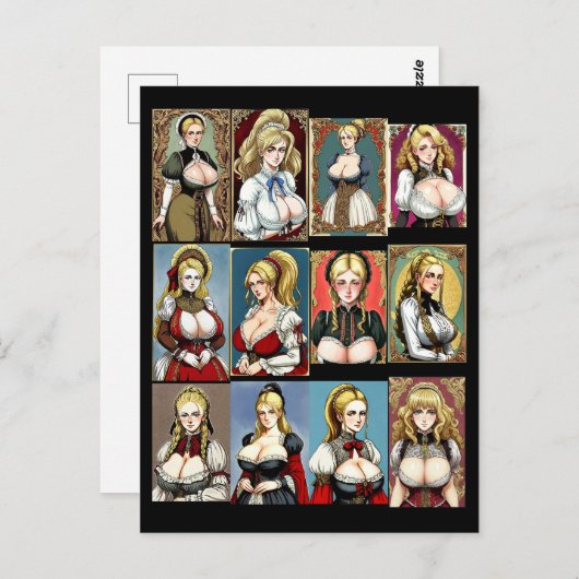 Alle Faire Maidens Briefkaart (Voorkant / Achterkant)