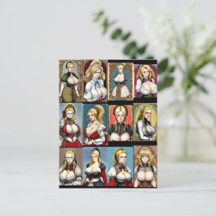 Alle Faire Maidens Briefkaart