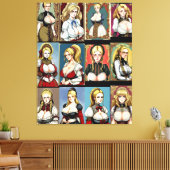 Alle Faire Maidens Canvas Afdruk (Insitu (Woonkamer))