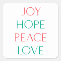 Alle Favs Joy, Hope, Love, Peace