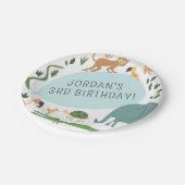 Alle feestbeesten bellen! Modern verjaardagsfeestj Papieren Bordje (Gekanteld)