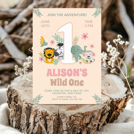 Alle feestbeesten bellen, Oerwoud 1e verjaardag Kaart