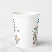 Alle feestbeesten bellen papieren bekers (Rechts)