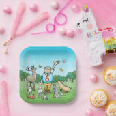 Alle feestbeesten bellen papieren bordje (Feest)