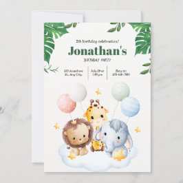 Alle Feestbeesten Roepen Op Tot Een Safari Avontuu Kaart