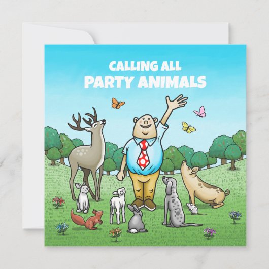 Alle Feestbeesten Worden Opgeroepen Kaart (Voorkant)
