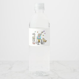 Alle Feestbeesten Worden Opgeroepen Waterfles Etiket